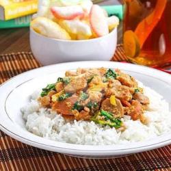 Nasi Gila Ati Ampela Cabe Hijau