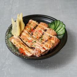 Aburi Salmon Belly Mentai Chirashi