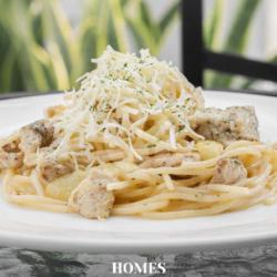 Spaghetti Creamy Chicken