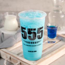 Milk Soda Blue Curacao