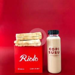 Kopi Susu 250ml   Roti Mentega Gula