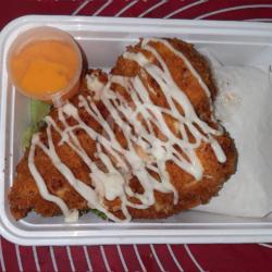 Saus Cheese Chicken Katsu   Nasi