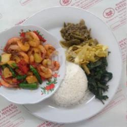 Nasi Sambal Kentang Udang