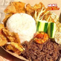 Nasi Kulit   Empal Suwir