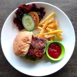 Vegetarian Tempe Burger