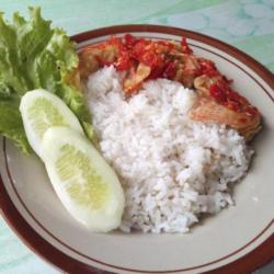 Nasi   Udang Geprek