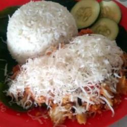 Nasi   Ayam Geprek Jumbo Sambal Getar Merah   Keju