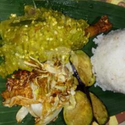 Ayam Geprek Paha Bawah Lombok Ijo Tahu/tempe