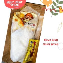 Meet Sosis Steak Wrap