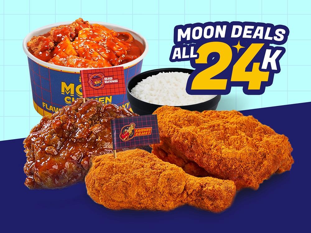 Moon Chicken, Ayam Goreng Korea, Karang Satria