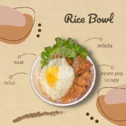 Rice Bowl Ayam Pop   Telur