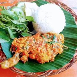 Ayam Penyet Terasi   Nasi Double