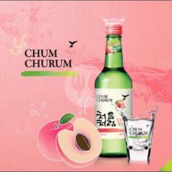 [21 ] Soju Chum Churum Peach   Free Yakult N Kacang Kulit Garuda