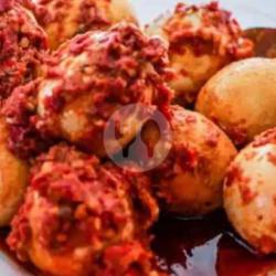 Nasi Kuning Telor Balado