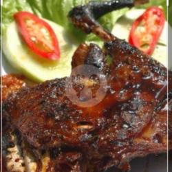 Bebek Bakar Sambal Ijo   Nasi