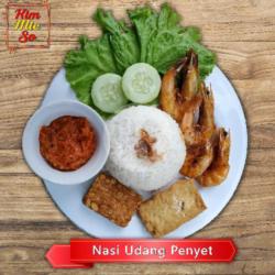 Nasi Udang Penyet