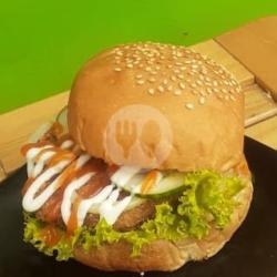Chicken Burger Saus Barbeque
