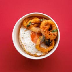 Cumi Salted Egg Rice Bowl   Ocha