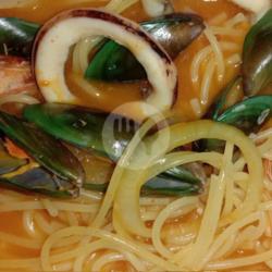 Spaghetti Cumi Udang Kerang