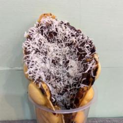 Bubble Waffle Coklat Keju