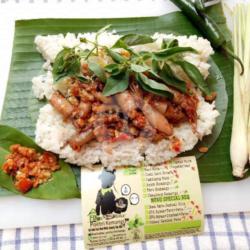 Nasi Bakar Cumi Asin Rica (s)