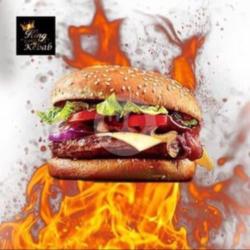 Burger Besar D. Sapi Stick   Keju Slice