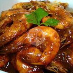 Nasi   Udang Pedas Manis   Es Teh