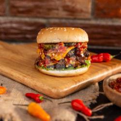 Beef Burger Geprek   Cheese - Bucin