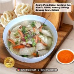 Sop Ayam Bakso   Kerupuk