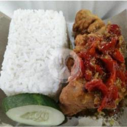 Geprek   Nasi ( Sambel Terasi Goreng )