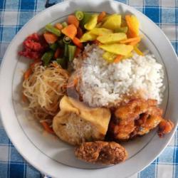 Nasi Campur Dadar Jagung Tahu Mendol