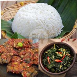 Paket Nasi Sambel Ikan Panggang Komplit