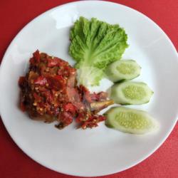 Ayam Penyet   Sambel   Lalap