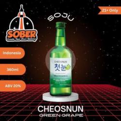 (21 ) Soju Cheosnun Green Grape 360ml