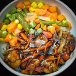 Rice Bowl Ayam Smoke Barbeque