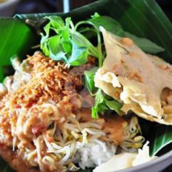 Sego Pecel  Telur Dadar