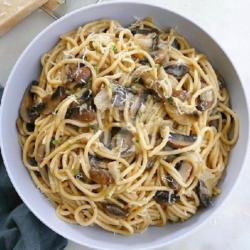 Spaghetti Chicken Mushroom