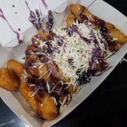 Pisang Keju Saus Blueberry