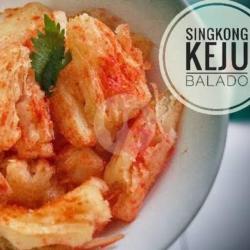 Singkong Meletus Balado