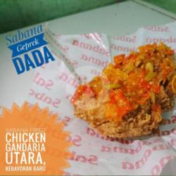 Paket Nasi   Geprek Dada