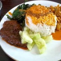 Nasi Ramas Rendang Daging