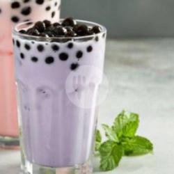 Blueberry Taro Mint Milk Tea