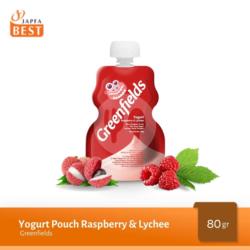 Greenfields Yogurt Pouch Raspberry & Lychee 80gr