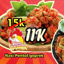 Nasi Pentol Geprek Gobyos