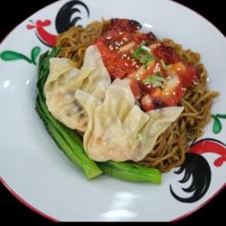 Mie Kering/ Sup Pangsit Sui Kiaw Dan Cha Siew Ayam