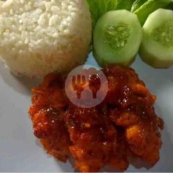 Paket Nasi Fire Prawn(udang ) Lvel 0-5  Saus Campur