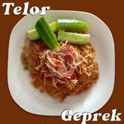 Nasi  Telor Geprek Sambal Tauge