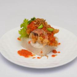 Nasi Siram Sambal Terasi Ayam