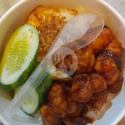 Ricebowl Ayam Tepung Saus Hot Lava