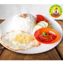 Nasi Telor Dadar Sambel Nampol